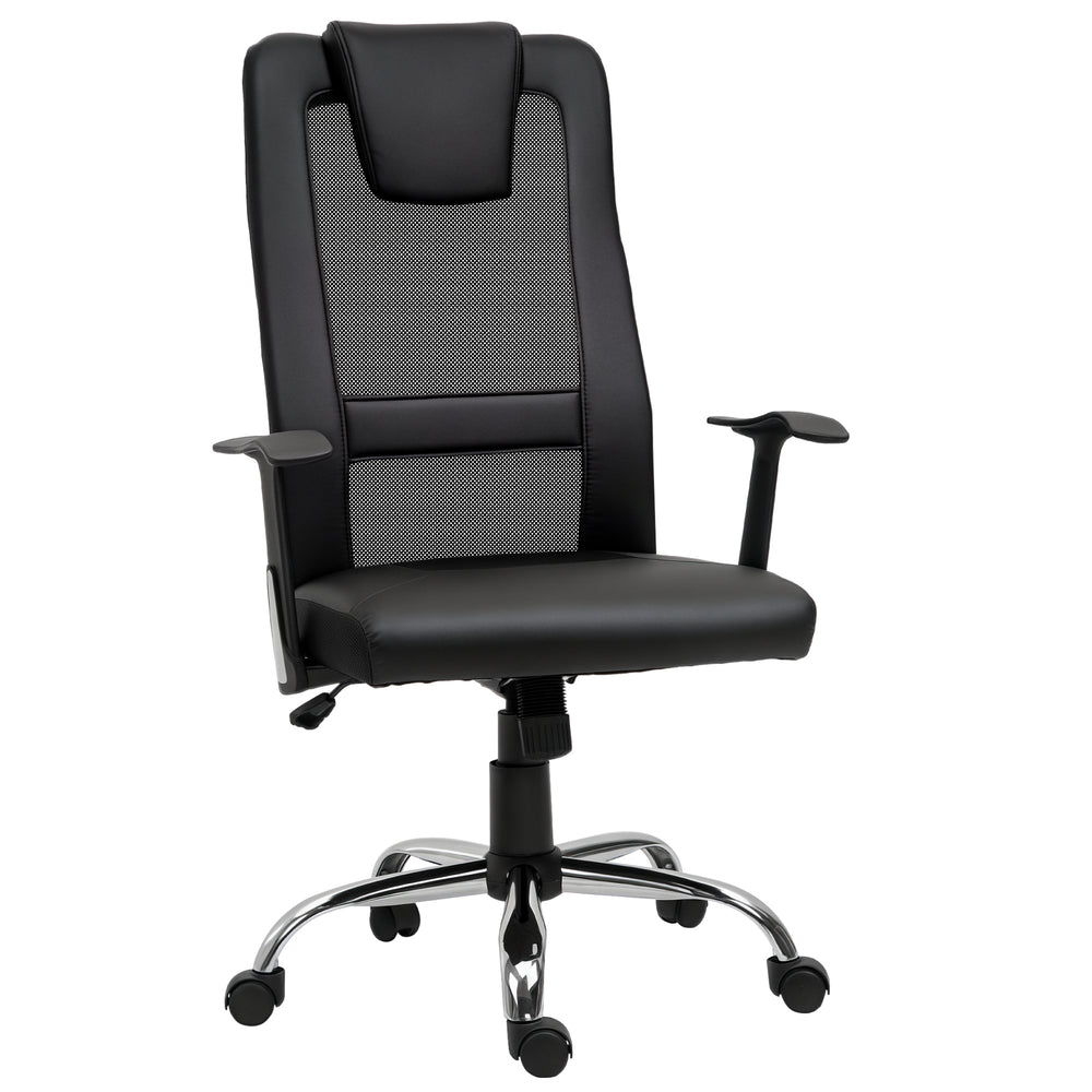 Ergonomic Mesh Office Chair with Tilt Function and Armrests, Black