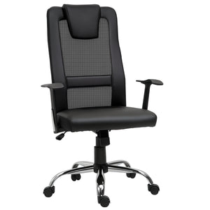 Ergonomic Mesh Office Chair with Tilt Function and Armrests, Black