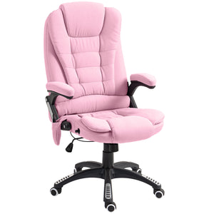 Office chair with 6 vibrating massage points, pink