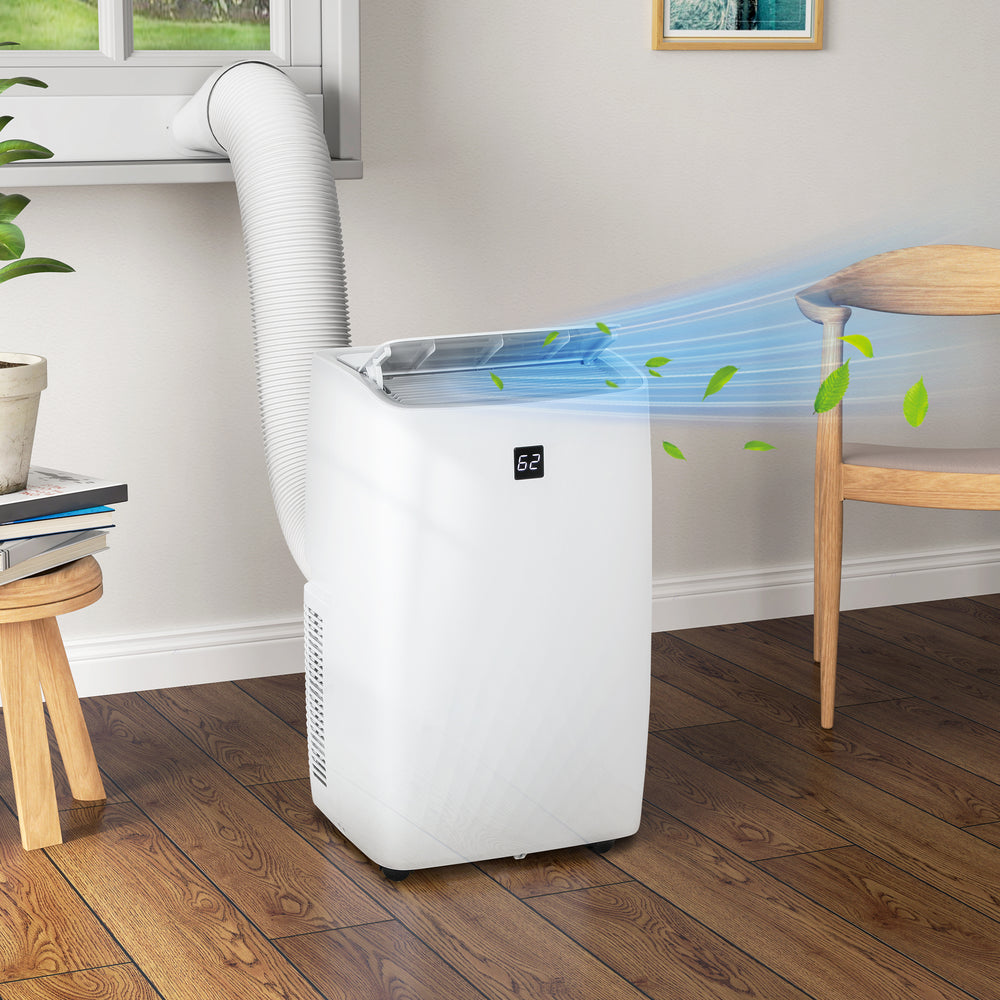 Appareil de climatisation mobile 14 000 BTU avec fonctions de déshumidification et ventilation pour grande pièce