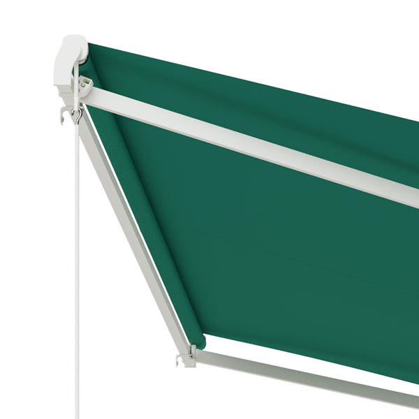 Electric awning 12.8 x 9.8 with remote control, green 
