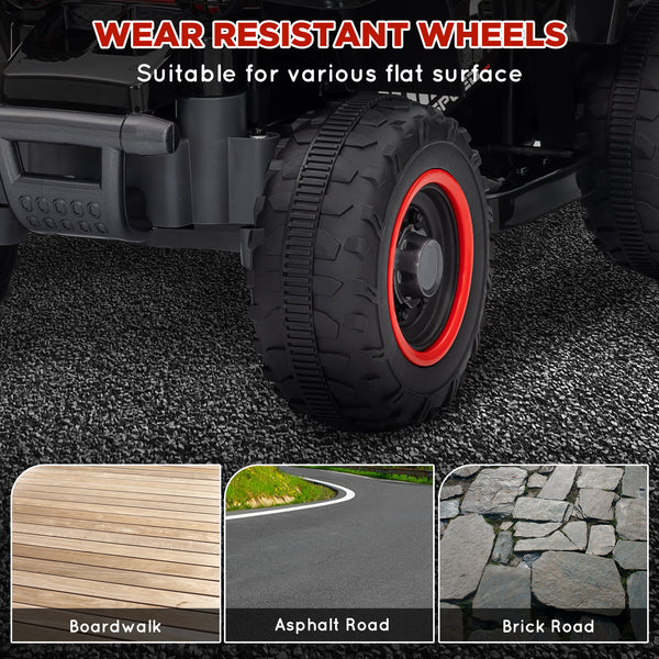 6V electric quad for children, black