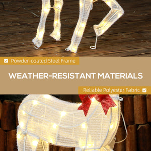 Glowing reindeer garden decoration
