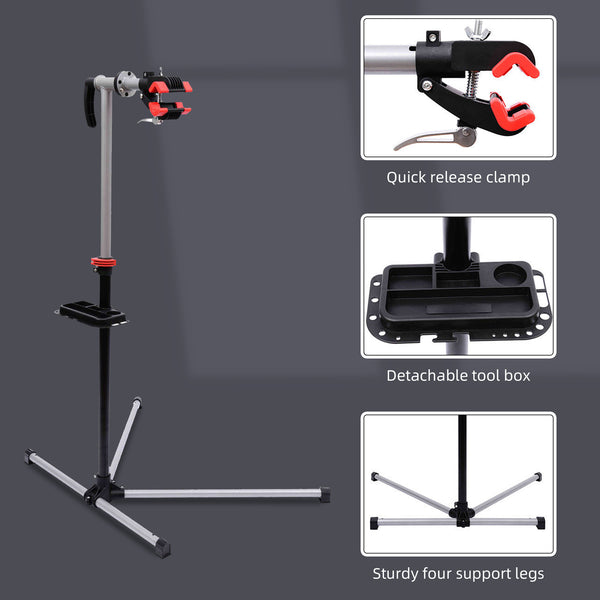 Adjustable bicycle repair stand 