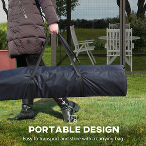 11 x 11 folding shelter with soft roof and carry bag, grey