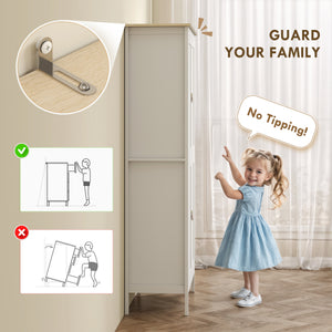 Storage unit with motion sensor and LED lighting, white