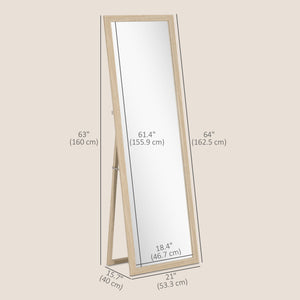 Full-length mirror, beige