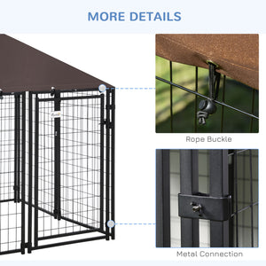 Lockable welded steel outdoor enclosure