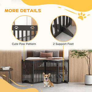 Extra-wide barrier with support feet, black