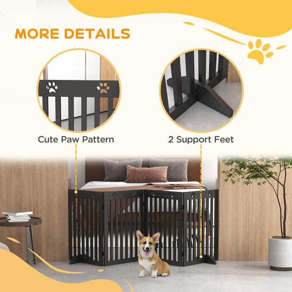 Extra-wide barrier with support feet, black