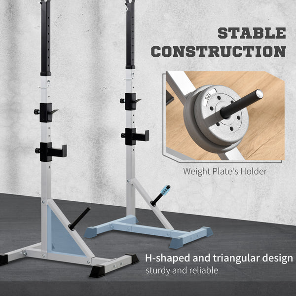 2-piece dumbbell rack with adjustable height, 200 kg capacity