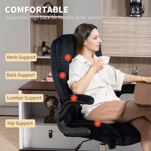Black diamond pattern fabric office chair.