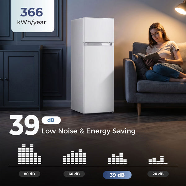 7.7 cu. ft. Refrigerator with Freezer, White
