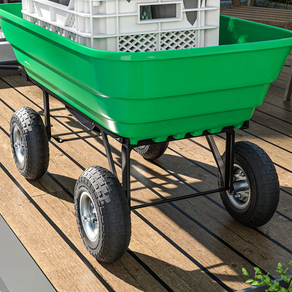 Set of 2 10-inch pneumatic wheels for wheelbarrows