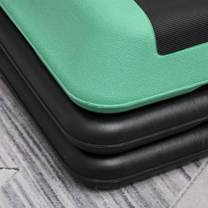 43" 3-Level Adjustable Aerobic Stepper Black and Green