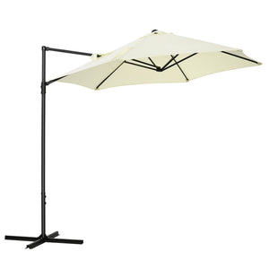 8.5-foot cantilever parasol with 360° rotation, beige