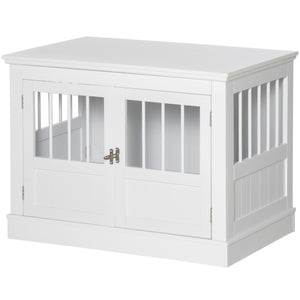 31" cabinet with three doors, white
