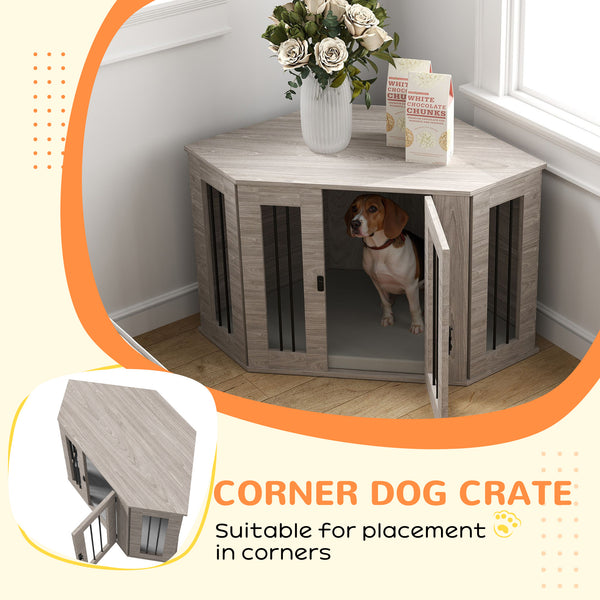 41-inch crate furniture with cushion, gray