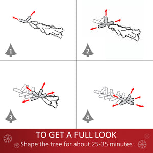 7ft Black Artificial Christmas Tree