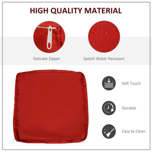 14-Piece Replacement Cushion Cover Set, Red