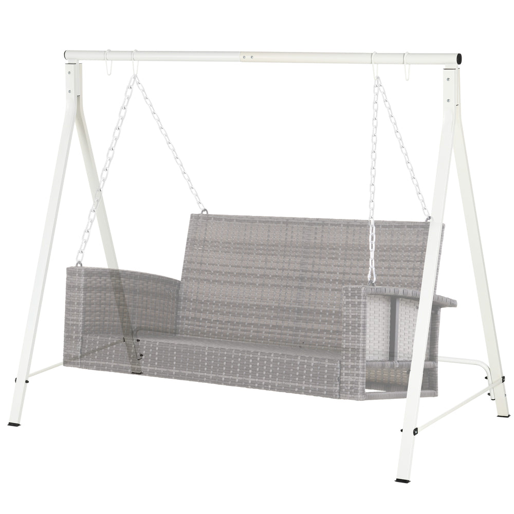 Metal swing stand, white