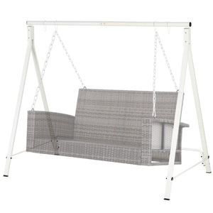 Metal swing stand, white