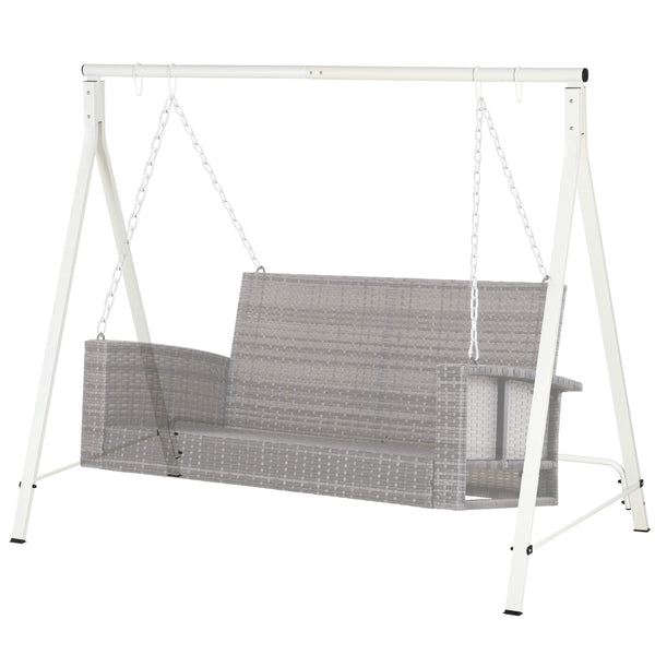 Metal swing stand, white