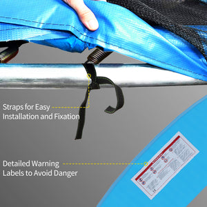 12-foot replacement trampoline pad, light blue 