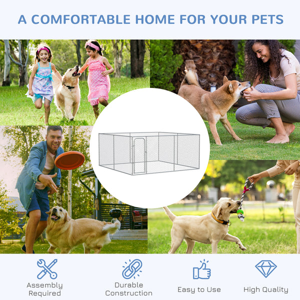 Galvanized Steel Frame Dog Park