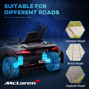 McLaren 765LT 12V with scissor doors, black