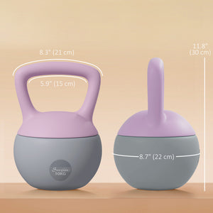 22 lb kettlebell with non-slip handle and stable base – Purple