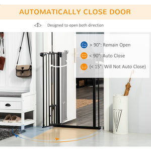 Black dog safety gate