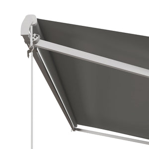 13' x 10' Electric Retractable Patio Sun Shade with Remote Control, Light Gray