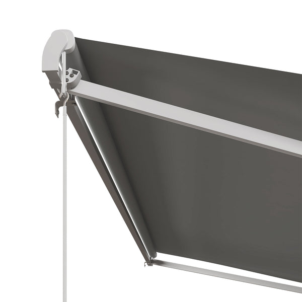 13' x 10' Electric Retractable Patio Sun Shade with Remote Control, Light Gray