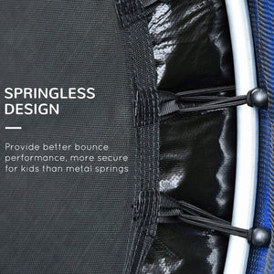 55" Kids Trampoline with Safety Enclosure, Blue