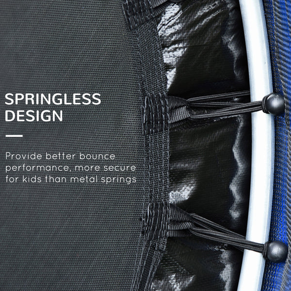 55" Kids Trampoline with Safety Enclosure, Blue