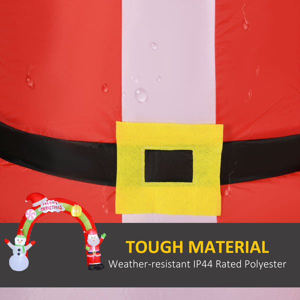 3 meter inflatable Christmas arch with Santa and snowman