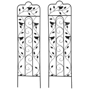 Set of 2 garden trellises for climbing plants
