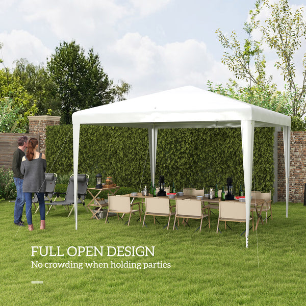 Portable 10 x 10 party tent, white