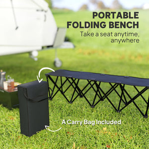 Portable 4-seater folding camping chair