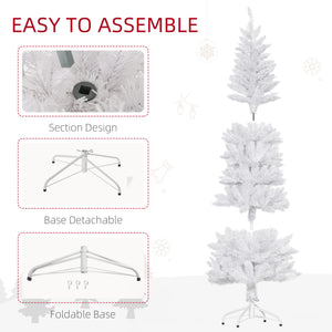 7ft Tall White Artificial Christmas Tree
