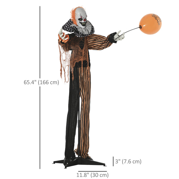 5ft Life Size Halloween Decoration, Talking Circus Clown with Sound and Motion Activated, Light-Up Eyes