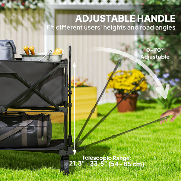 Two-tier folding trolley
