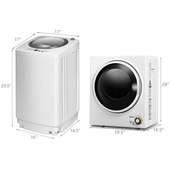 Combined electric tumble dryer and fully automatic washing machine