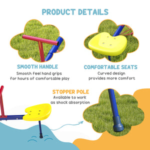 Children's metal seesaw, 4 places