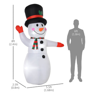 8ft tall inflatable snowman