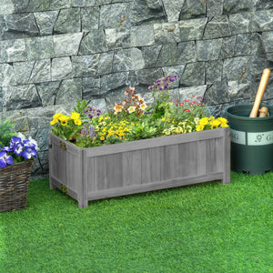 Folding raised wooden planter for garden and terrace