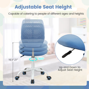 Chaise d'étude ergonomique pour enfants avec hauteur réglable