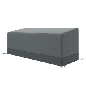 Patio Furniture Covers Waterproof for 3 Seater Sofa, 600D Heavy Duty Oxford Outdoor Patio Cover, 75" x 28.3" x 29.9", Grey