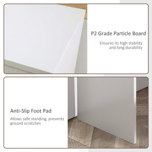 180° Swivel Corner Desk with Storage Shelf, White